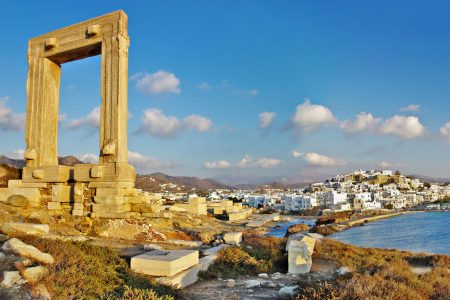 Naxos harbor from Portara